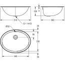 KWC Ovalbecken, RONDO, Edelstahl, 512x159x392 mm,...