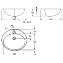 KWC Ovalbecken, RONDO, Edelstahl, 531x159x456 mm,...