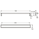 KWC Ablage, SATURN, Edelstahl, 1400x138x142 mm, Aufputz