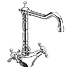 Herzbach ANAIS CLASSIC WT-Einlochbatterie mit Ablauf Chrom