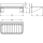 KWC Seifenablage, RODAN, Edelstahl, 195x77x96 mm, AP, Abflusslöcher