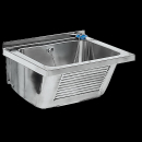KWC Waschtrog, SIRIUS, Edelstahl, 520x270x490 mm, Ablauf...