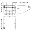 KWC Wc-rollenhalter, RODAN, Edelstahl, 150x100x130 mm,...