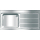 KWC Gewerbespüle, MAXIMA, Edelstahl, 1400x432x700 mm, für Untergestell