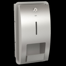 KWC Wc-doppelrollenhalter, STRATOS, Edelstahl, 183x331x142 mm, Unterputz