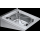 KWC Ausgussbecken, SIRIUS, Edelstahl, 500x180x500 mm, Klapprost