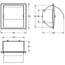 KWC Wc-rollenhalter, STRATOS, Edst, 153x153x129 mm,...