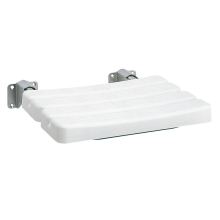 KWC Duschklappsitz, CONTINA, Edelstahl, 484x115x526 mm, Sitzfläche Polyethylen