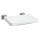 KWC Duschklappsitz, CONTINA, Edelstahl, 484x115x526 mm, Sitzfläche Polyethylen
