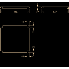 KWC Ablage, MAXIMA, Edelstahl, für Untergestell, 586x555 mm
