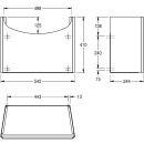 KWC Siphonabdeckung, ANIMA, Edelstahl, 542x410x244 mm,...