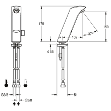 KWC Standbatterie, PROTRONIC-S, Elek, Mischer, Batterie