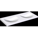 KWC Doppelwaschtisch, RONDA, MIRANIT, 1400x125x530 mm,...