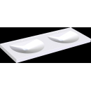 KWC Doppelwaschtisch, RONDA, MIRANIT, 1400x125x530 mm,...