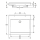 KWC Einzelwaschtisch, QUADRO, MIRANIT, 600x125x530 mm, Mulde Re-eckig