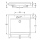 KWC Einzelwaschtisch, QUADRO, MIRANIT, 600x125x530 mm, Mulde Re-eckig, Hahnloch