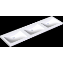 KWC Reihenwaschtisch, QUADRO, MIRANIT, 2100x125x530 mm, 3...