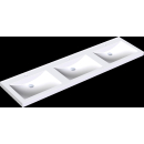 KWC Reihenwaschtisch, QUADRO, MIRANIT, 2100x125x530 mm, 3...