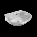 KWC Handwaschbecken, ANIMA, Edelstahl, 550x155x450 mm,...