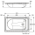 KWC Babybadewanne, CAMPUS, Edelstahl, 915x550x150 mm, Einlegemontage