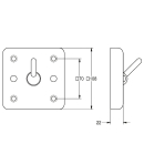 KWC Kleiderhaken, HEAVY DUTY, Edst, 108x108x52 mm,...
