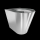 KWC T-WC, CAMPUS, Edelstahl, Wandhängend, 360x412x500 mm, Sitzbacken, S. Bodenlang