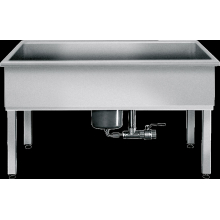 KWC Werkraumbecken, SIRIUS, Edelstahl, 2000x800x600 mm, U-bau, Schlammfang