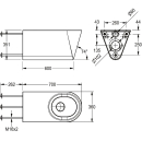 KWC T-WC, HEAVY DUTY, Edst, Hw.-mont, 360x350x700 mm,...
