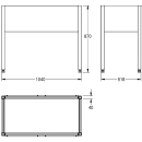 KWC Untergestell, SIRIUS, Edelstahl, 1040x870x518 mm,...