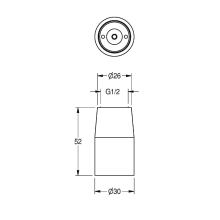 KWC Düsenbrause, DN15, G1/2, 9l