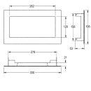 KWC Abfallabwurfklappe, RODAN, Edst, 330x53x195 mm,...