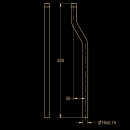 KWC Urinal-spülrohrverlängerung, 350 mm,...