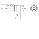 KWC Anschlussadapter, für Up-ventil DN15