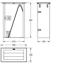 KWC Papierhandtuchspender, RODAN, Edst, 330x445x180 mm,...