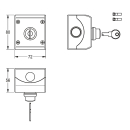 KWC Schlüsselschalter, Aufputz, Maximal 230 VAC