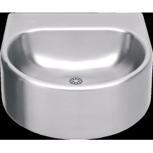 KWC Einzelwaschtisch, ANIMA, Edelstahl, 460x230x410 mm, ohne Hahnbank