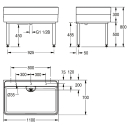 KWC Werkraumbecken, SIRIUS, MIRANIT, 1100x800x700 mm,...