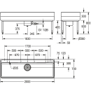 KWC Werkraumbecken, SIRIUS, MIRANIT, 2000x800x700 mm,...