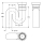 KWC Siphon, CAMPUS, Kunststoff, Abgang Senkrecht, DN100