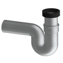 KWC Siphon, CAMPUS, Kunststoff, Abgang Waagerecht, DN100