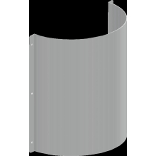 KWC Siphonabdeckung, CAMPUS, Edelstahl, 340x365x150 mm, für Reihenurinal
