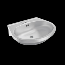 KWC Handwaschbecken, ANIMA, Edelstahl, 550x155x450 mm, m....