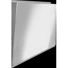 KWC Spiegel, HEAVY DUTY, Edelstahl, 460x531x62 mm, Schräg, Sichtb. Bef