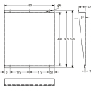 KWC Spiegel, HEAVY DUTY, Edelstahl, 460x531x62 mm,...