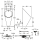 KWC Urinal, CAMPUS, Edelstahl, Auto. Sp, 313x732x341 mm, 24 VDC