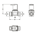 KWC Magnetventil, DN15, 230 VAC, 2000104442