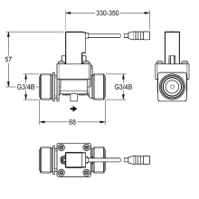 KWC Magnetventil, PROTRONIC, 6 VDC, 2000104460