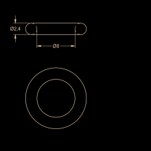 KWC O-ring, 8x2, 4 mm, 2000104646