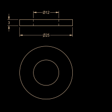 KWC Dichtung, 25x12x3 mm, 2000104658