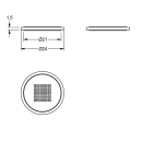 KWC Siebdichtung 24x21x1, 5 mm, 2000104690
